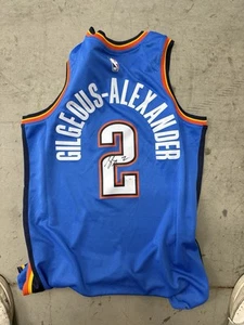 Shai Gilgeous-Alexander Autographed OKC Thunder Nike Signed Jersey JSA 44 - Picture 1 of 2