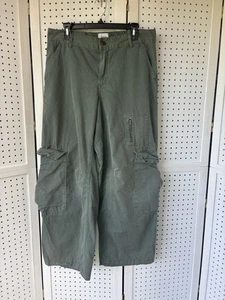 BDG Urban Outfitters Damen 10 Super Baggy Cargo Hose Grün Skater Chino - Bild 1 von 6