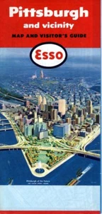 1958 Esso Road Map: Pittsburgh NOS - Picture 1 of 1