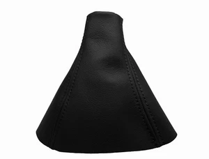 VOLVO XC90 I (2002-2014) Cuffia Leva Cambio 100% Vera Pelle - Cuciture Nero - Picture 1 of 1