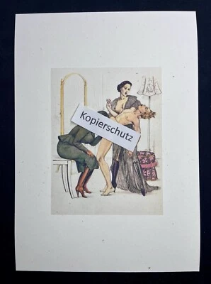 Erotischer Kunstdruck  v. Montorgueil „Love hurts“ Bondage Sadomaso LGBT  - Bild 1 von 2