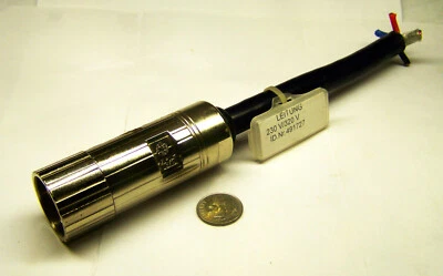 ZP2 L3/2 USED 8-PIN FEMALE CABLE RECEPTICLE 3-3/16" OAL 1-1/16" OD CHROME BODY - Image 1 of 4