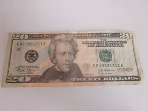 2004 $20 DOLLAR BILL ANNIVERSARY BIRTHDAY NOTE 19991211 DEC 11 1999 - Picture 1 of 2