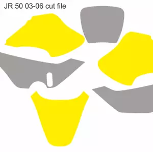 Suzuki Motocross vector template JR 50 03-06 cut design file - Picture 1 of 1