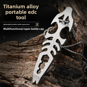 TC4 TITANIUM outdoors PRY Bar TOOL EDC bottle opener Keel design - Picture 1 of 12
