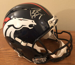Peyton Manning Signed Denver Broncos F/S Speed Authentic Helmet With 2 COAs