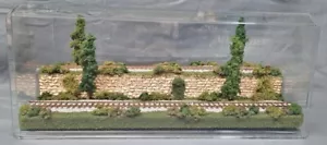 HO SCALE 16" 2-LEVEL/2 TRACK "SUMMER SCENE" -DISPLAY CASE- FOR ANY HO TRAIN - Picture 1 of 12