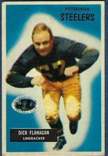 1955 Bowman Football Card #39- Dick Flanagan (LB) Pittsburgh Steelers- Ohio St