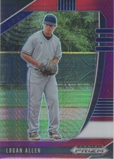 2020 Panini Prizm Draft Picks Logan Allen Purple Pulsar Prizm #PDP56