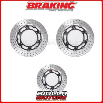 KIT DISCHI FRENO BRAKING YAMAHA XVZ VENTURE ROYALE 1200 1985 - ANTERIORE + POSTE Foto 1 de 4