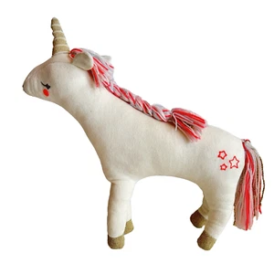 Meri Meri Izzy Unicorn Plush 44cm 17inch Knitted Organic Cotton Wool Mane Tail - Picture 1 of 11