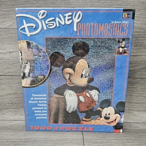 Disney MICKEY MOUSE Photomosaics 1026 Piece Jigsaw Puzzle Robert Silvers SEALED - Picture 1 of 6
