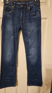 BOYS GAPKIDS MEDIUM WASH BOOTCUT  JEANS JEANS SZ 18 SLIM - Picture 1 of 2