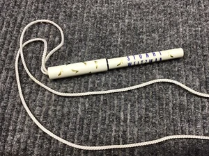 Stuart Weitzman Footwear Advertising Pen With Rope Leash Vintage White - Picture 1 of 10