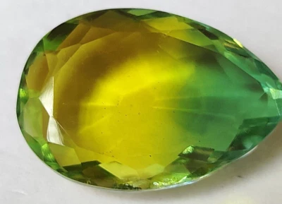 AAA+ Large Tourmaline 41.85 Ct. Pear Cut Doublet Loose Gemstone Ring & Pendant - Image 1 of 4