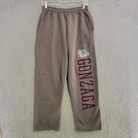 Gonzaga Bulldogs Sweatpants Mens M Medium Gray Athleisure Pockets College Cover