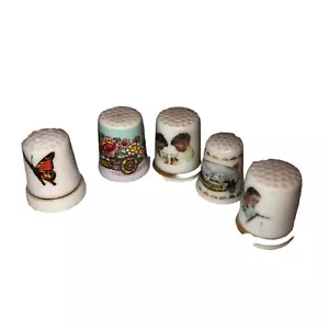Cinque ditali vintage in ceramica Norman ��Rockwell�� & Germany Plus #3 - Foto 1 di 9
