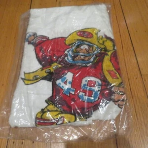 NEW Vintage San Francisco 49ers 1988 Jack Davis NFL Football Bath Towel 60"x 30" - Picture 1 of 17