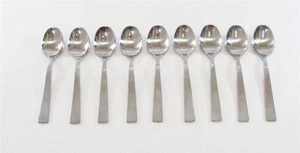 JUEGO DE 9 CUCHARAS DE ACERO INOXIDABLE QUIST ROSTIRAI MEDIADOS DE SIGLO MODERNO - Imagen 1 de 1