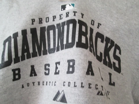 AZ DBACKS Gray Color NWOT "Pullover Hoody Sweatshirt" YOUTH Size (M) Retail $25 Cover