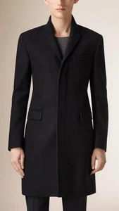 NWT Burberry London $1,695 Brewster Virgin Wool Cashmere Coat Black 46 36 XS XXS - Picture 1 of 18