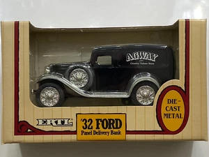 ERTL Diecast '32 Ford Panel Delivery Truck 1/25 Scale Locking Bank AGWAY NIOB - Picture 1 of 11