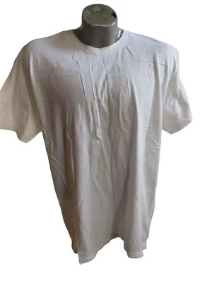 Camiseta De Colección Para Hombre XL NUEVA SIN ETIQUETAS Lisa Blanca Fruta Telar EE. UU. 90 Punk Grunge XL Foto 1 de 4