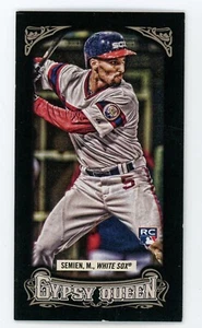 2014 Topps Gypsy Queen Marcus Semien Mini Black Rookie RC #78 #43/199 Rangers - Picture 1 of 1