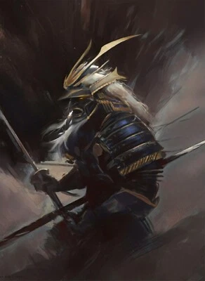 Impresiones deportivas clásicas - Arte samurai japonés - Ready2Hang - Impresión en lienzo Foto 1 de 4