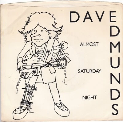 Almost Saturday Night by Dave Edmunds (Mono/Stereo Promo 7", 1981, P/S) VG/VG+ - Image 1 of 4