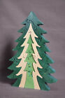 Pine 3D Wooden Christmas Tree Wood Puzzle Toy Amish Made in the USA Decor