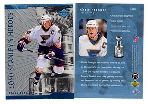 1X CHRIS PRONGER 1998 99 Upper Deck #LS20 LORD STANLEY HEROES INSERT Blues - Picture 1 of 1