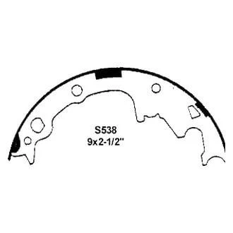 For Jeep Cherokee 1990-2000 Wagner Z538 QuickStop Rear Drum Brake Shoes - Image 1 of 2