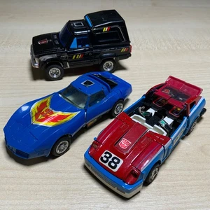 Vintage Transformers G1 Smokescreen Tracks Trailbreaker Cars x3 Hasbro 1980’s - Picture 1 of 8