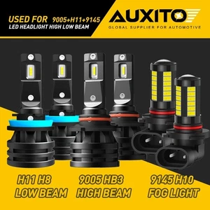 AUXITO H11 9005 LED Headlight Bulb 9145 Fog Light for Ram 1500 2500 2011-2018 P - Bild 1 von 12