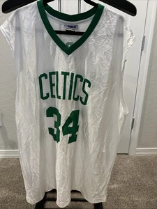 Authentic Vintage NBA Boston Celtics Paul Pierce #34 White Jersey Size XL - Picture 1 of 5