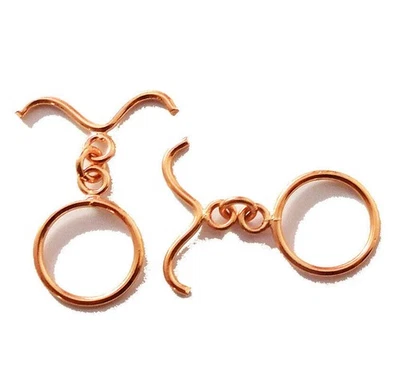 5 SET 21X16MM SOLID COPPER TOGGLE CLASP GENUINE COPPER 861 ATL-268 - Image 1 of 3