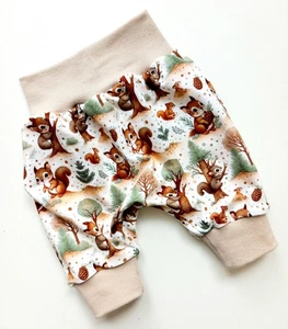 NUEVO * Baby Pumphose Newborn * Pantalones de cera * T. 50-62 * Pantalones de bebé ardilla - Imagen 1 de 4