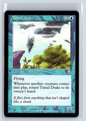 (2x) TIMID DRAKE – MTG Magic the Gathering Card – Mercadian Masques – Uncommon - Image 1 of 4