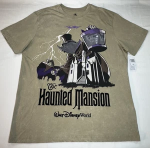 Disney World Parks 2025 Halloween Hat Box Ghost Haunted Mansion Shirt Adult Sz L - Picture 1 of 10