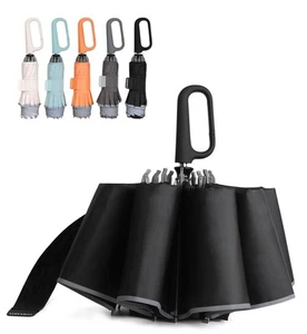 TUMAAOTU Inverted Umbrella with Carabiner Handle, Wind Proof Umbrellas For Ra... - Picture 1 of 6