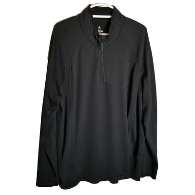L.L. Top Bean para hombre talla XXL 1/4 cremallera peso medio negro 284761 manga larga Foto 1 de 4