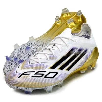 Adidas F50 ELITE FG JH7617 Blanco Nube/Núcleo Negro/Dorado Metálico Hombres Zapatos de Fútbol Foto 1 de 4