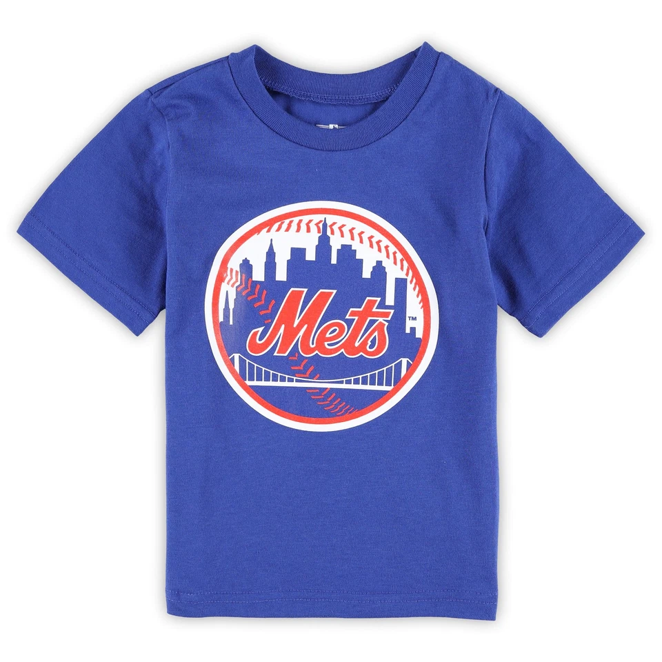 Toddler Royal New York Mets Team Crew Primary Logo T-Shirt - Image 1 of 1