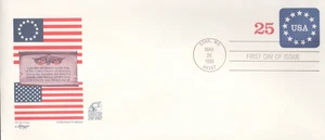 Sobre estampado primer día 1988 - Scott# U611 - Artmaster Cachet talla 10 #A - Imagen 1 de 1