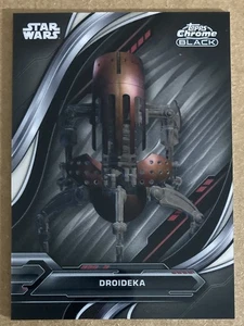 2024 TOPPS STAR WARS CHROME BLACK DROIDEKA # 97 BASE CARD - Picture 1 of 2