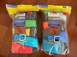 Fruit of the Loom Boys Eversoft Boxer Briefs 24 Pack Size Small 6-8 New - Picture 1 of 8