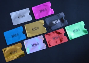 RFID Karten Blockierung Schutz Schild Hülle Halter schützen kontaktlose Karte - Bild 1 von 10