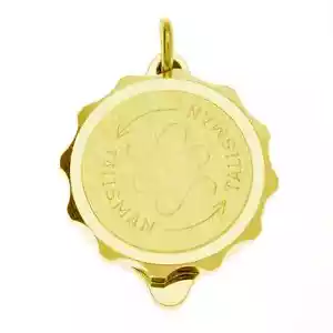 SOS Talisman Gold Plated Medical Pendant - Plain - Picture 1 of 2