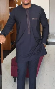 Dashiki men suit, African wedding suit,African men atitire, African Men Clothing - Picture 1 of 3